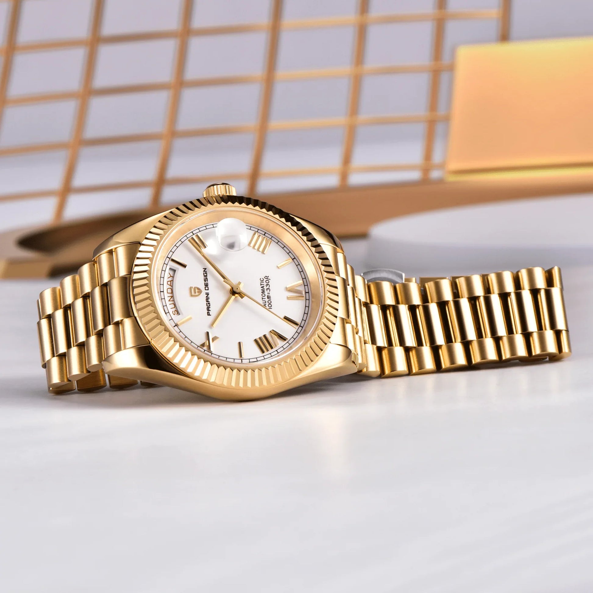 Pagani Design PD-1752 Presidential Day-Date Homage Automatic Movement (ST-16) | 36 MM Watch - DREAM WATCHES