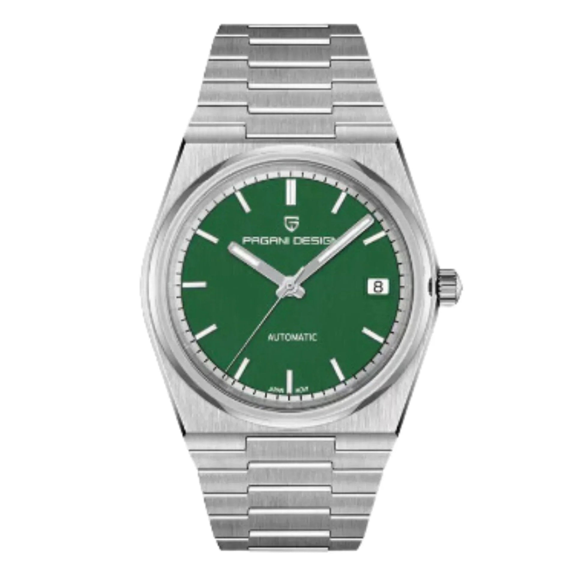 Pagani Design PD-1753 PRX Powermatic 38MM 100M Waterproof Japan NH35 Automatic Mechanical Watch Sapphire Crystal AR Coating Luminous Stainless Steel Business Watch - Green - DREAM WATCHES