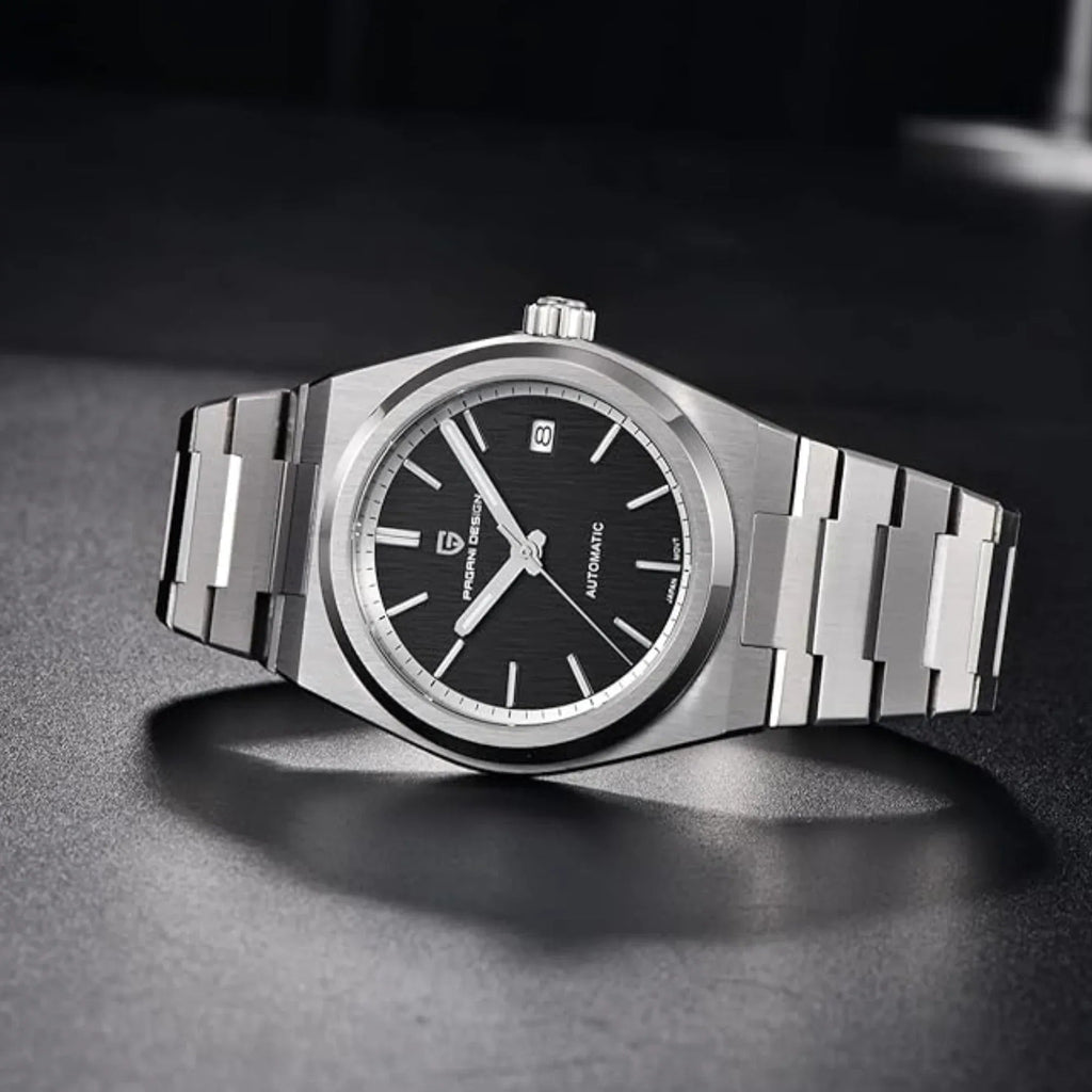 Pagani Design PD-1753 PRX Powermatic 38MM 100M Waterproof Japan NH35 Automatic Mechanical Watch Sapphire Crystal AR Coating Luminous Stainless Steel Business Watch - Black - DREAM WATCHES