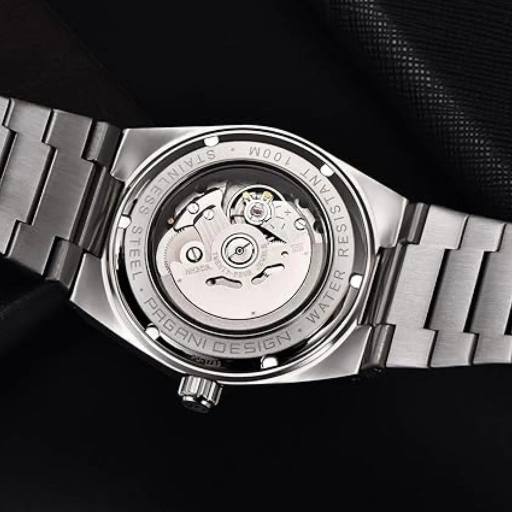 Pagani Design PD-1753 PRX Powermatic 38MM 100M Waterproof Japan NH35 Automatic Mechanical Watch Sapphire Crystal AR Coating Luminous Stainless Steel Business Watch - Black - DREAM WATCHES