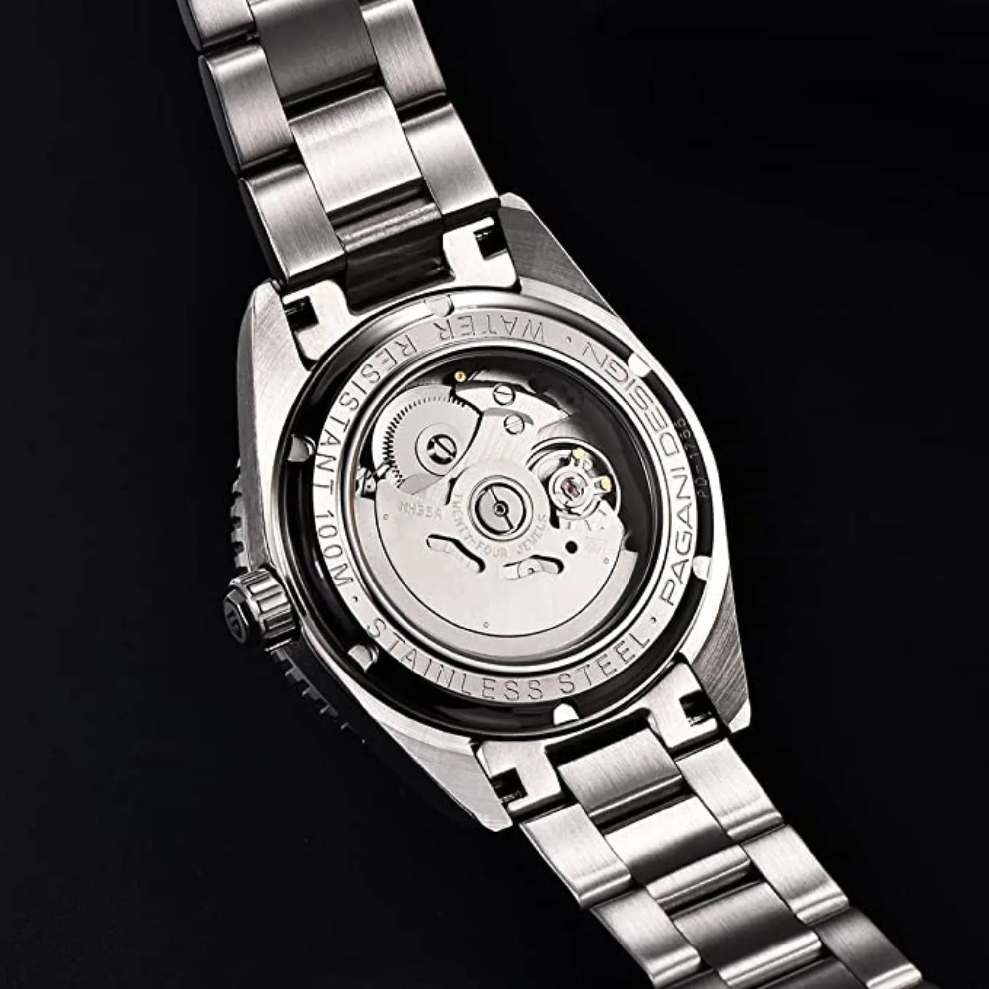 Pagani Design PD-1755 Waterproof Automatic with NH-35 Movement Stainless Steel Men's 40MM Watch - Black - DREAM WATCHES