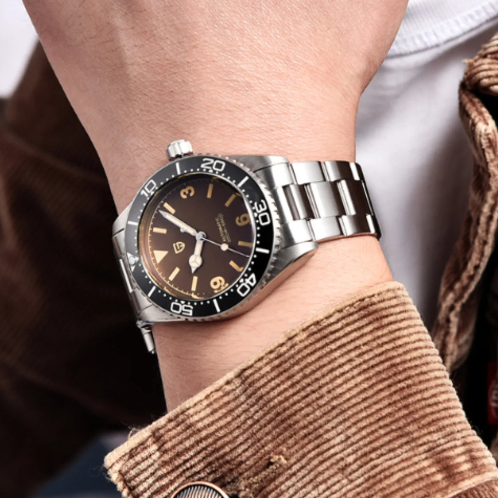 Pagani Design PD-1755 Waterproof Automatic with NH-35 Movement Stainless Steel Men's 40MM Watch - Black - DREAM WATCHES