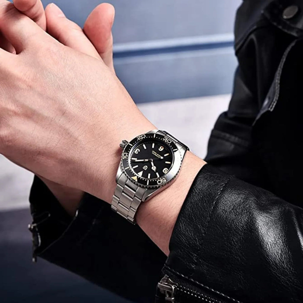 Pagani Design PD-1755 Waterproof Automatic with NH-35 Movement Stainless Steel Men's 40MM Watch - Black - DREAM WATCHES