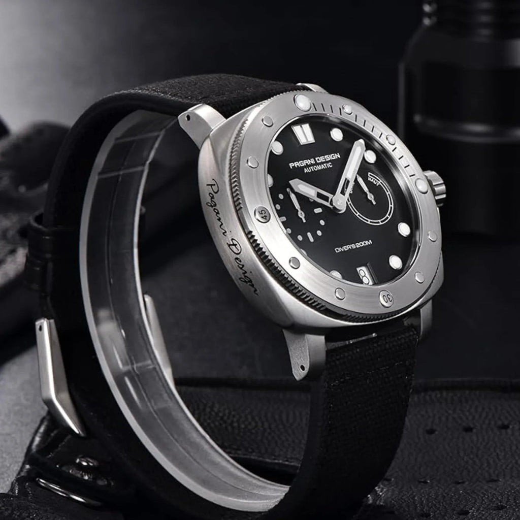 Pagani Design PD-1767 Men's CAL.2C10 Automatic Mechanical Watch 41MM - Black - DREAM WATCHES