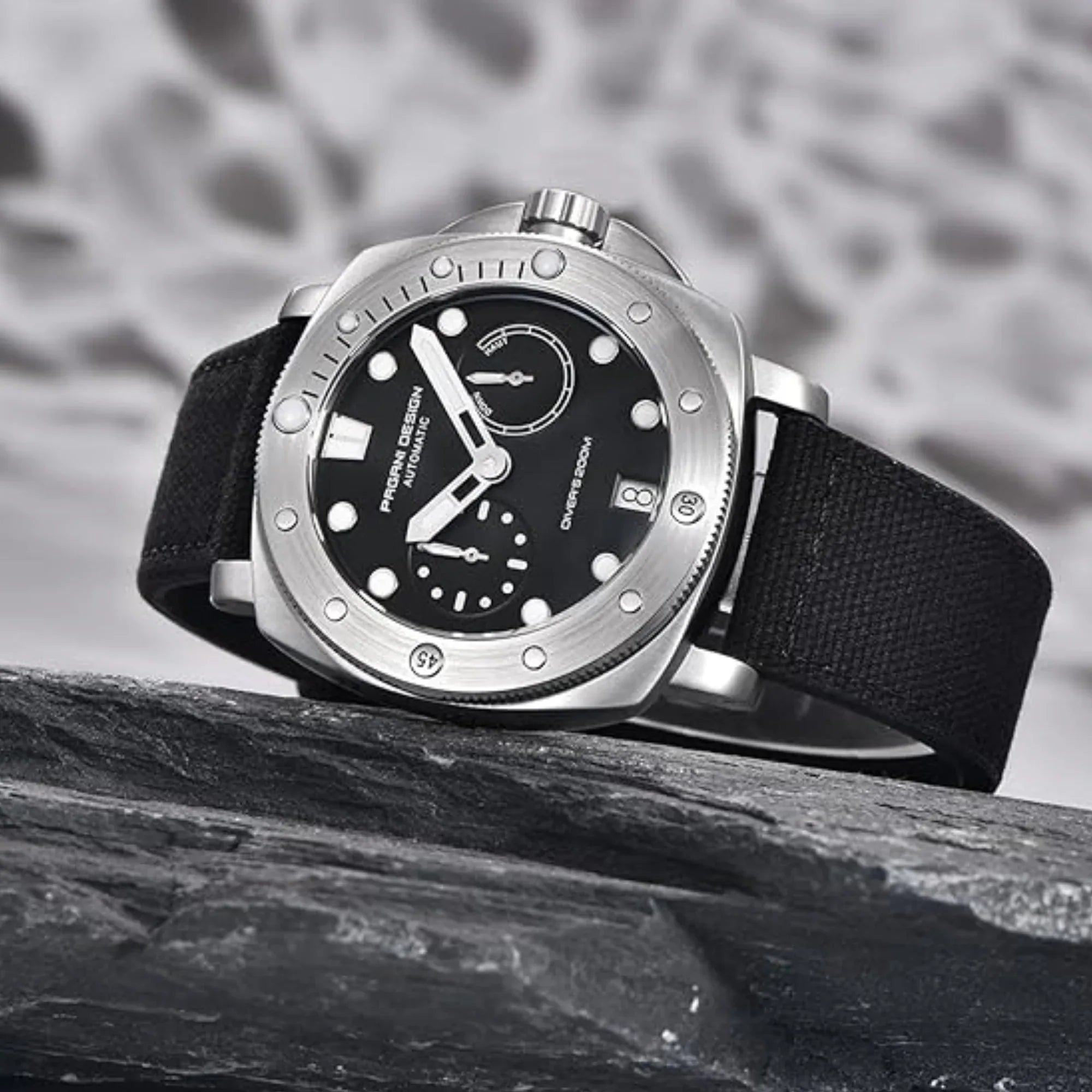 Pagani Design PD-1767 Men's CAL.2C10 Automatic Mechanical Watch 41MM - Black - DREAM WATCHES