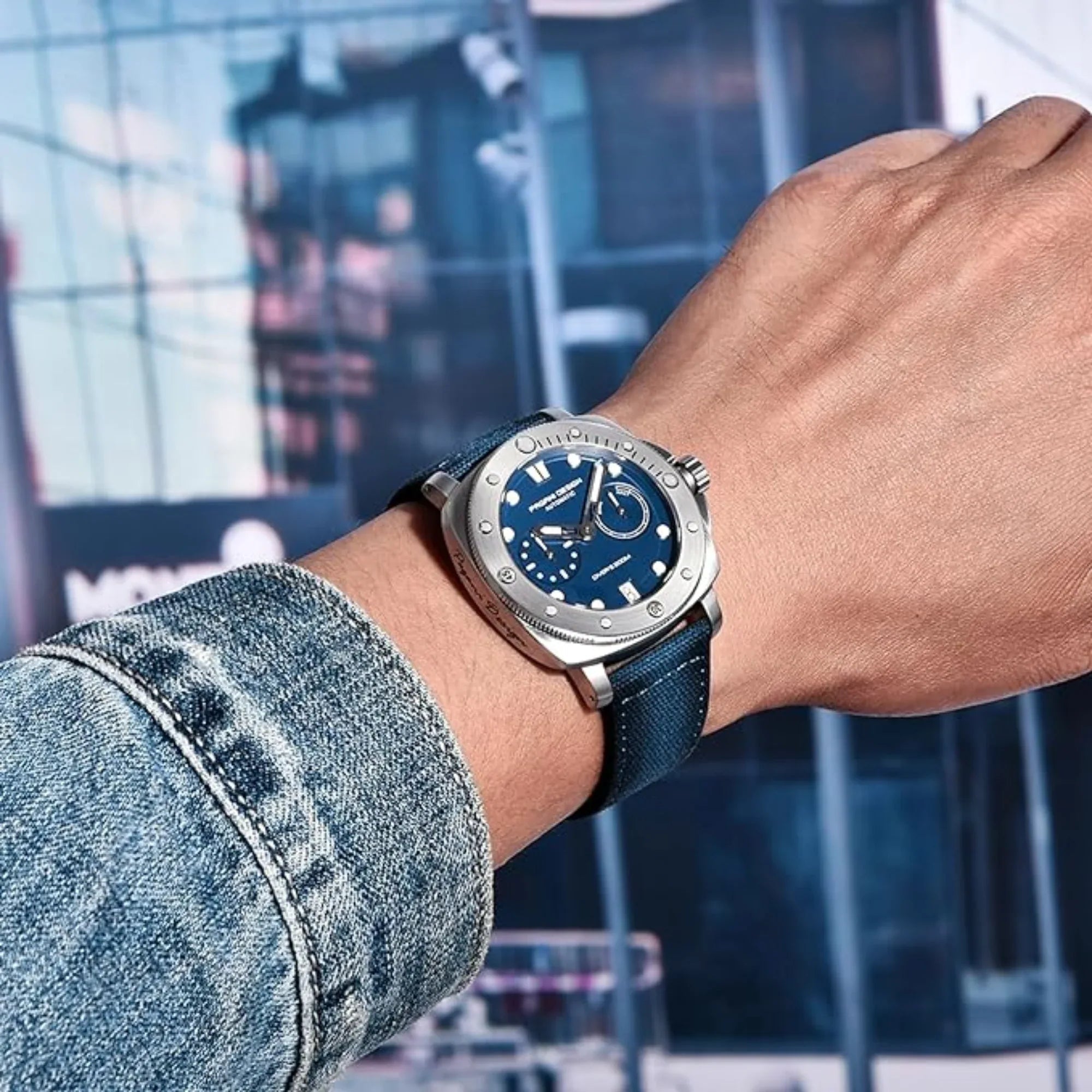 Pagani Design PD-1767 Men's CAL.2C10 Automatic Mechanical Watch 41MM - Blue - DREAM WATCHES