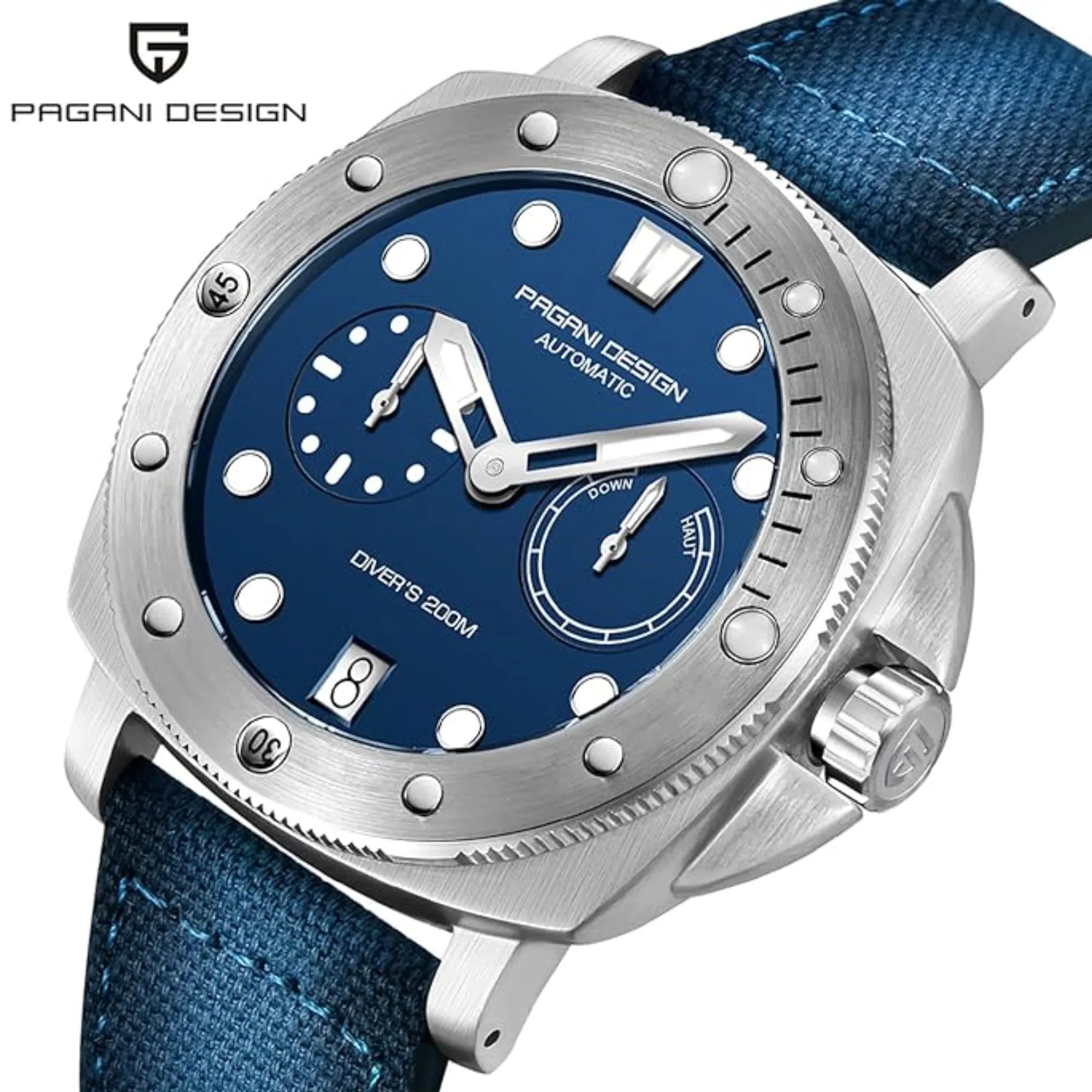 Pagani Design PD-1767 Men's CAL.2C10 Automatic Mechanical Watch 41MM - Blue - DREAM WATCHES