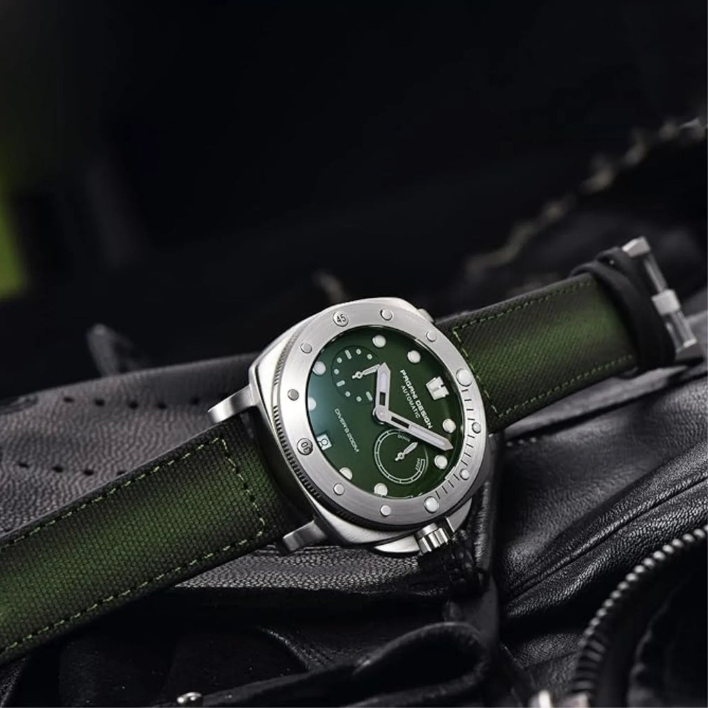 Pagani Design PD-1767 Men's CAL.2C10 Automatic Mechanical Watch 41MM- Military Green - DREAM WATCHES