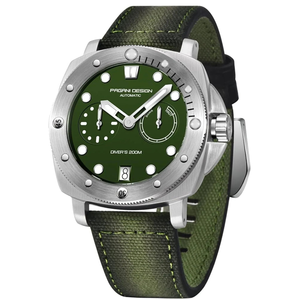 Pagani Design PD-1767 Men's CAL.2C10 Automatic Mechanical Watch 41MM- Military Green - DREAM WATCHES