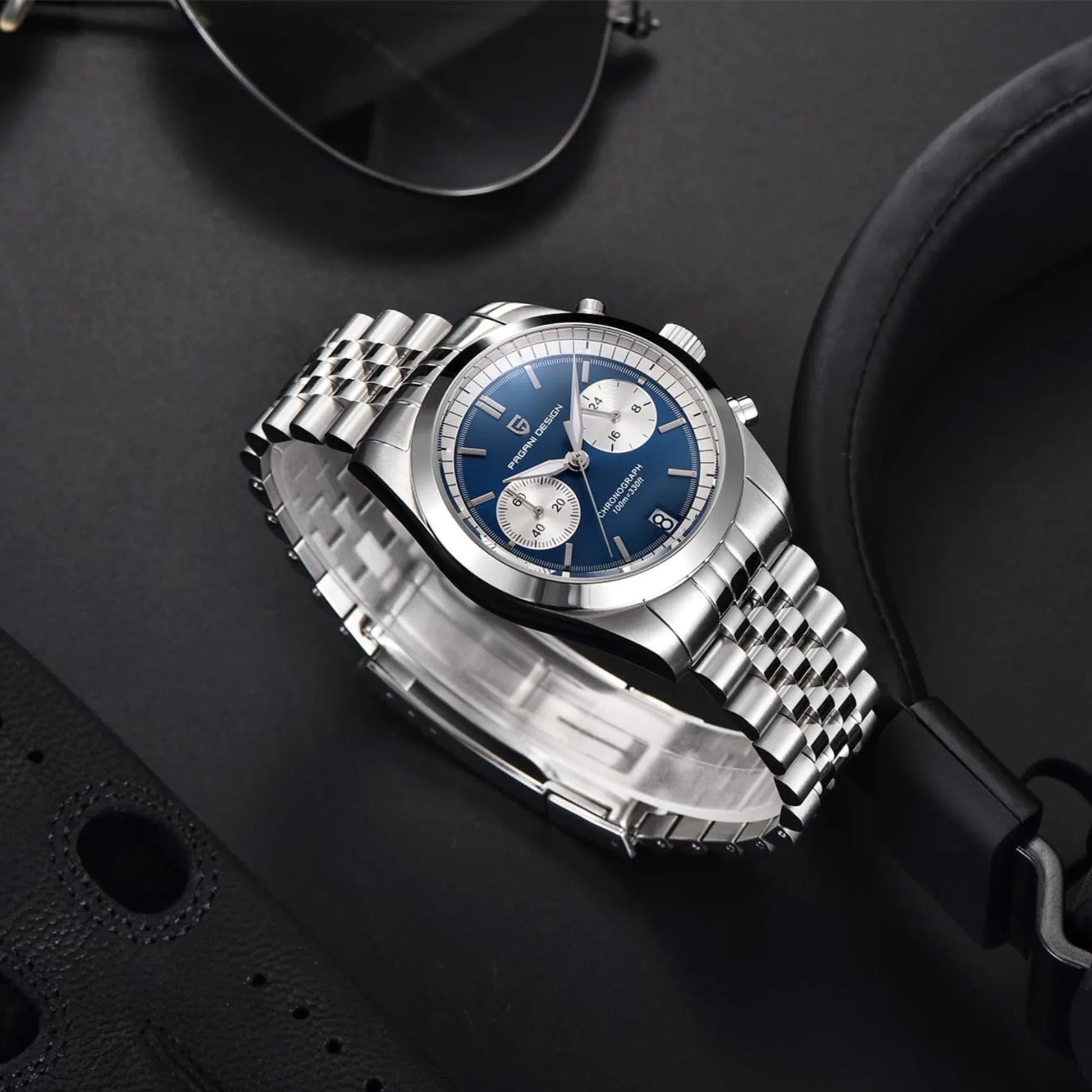 Pagani Design PD-1775 Men's Quartz Mechanical Waterproof Chronograph Fashion Trend - Blue Dial - DREAM WATCHES