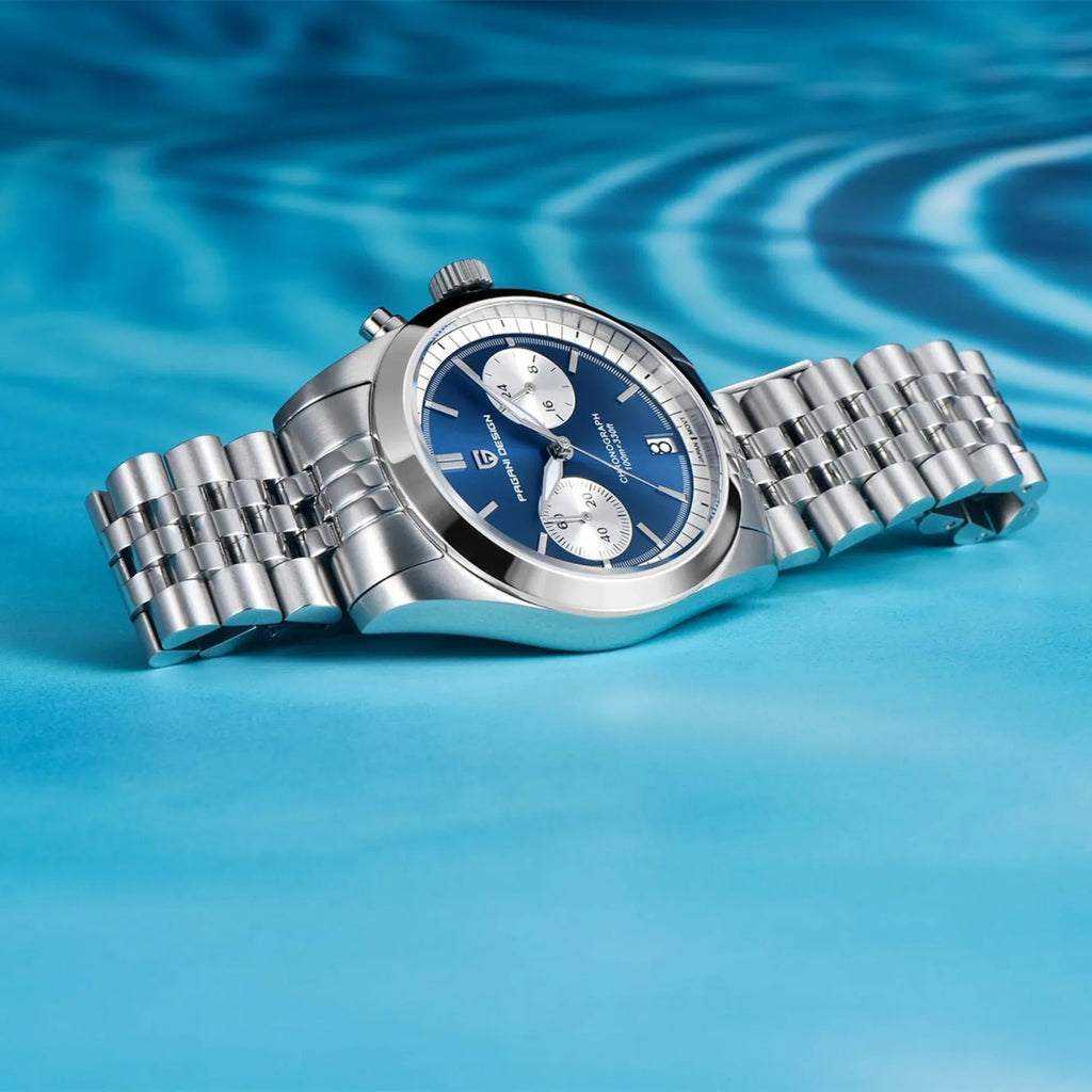 Pagani Design PD-1775 Men's Quartz Mechanical Waterproof Chronograph Fashion Trend - Blue Dial - DREAM WATCHES