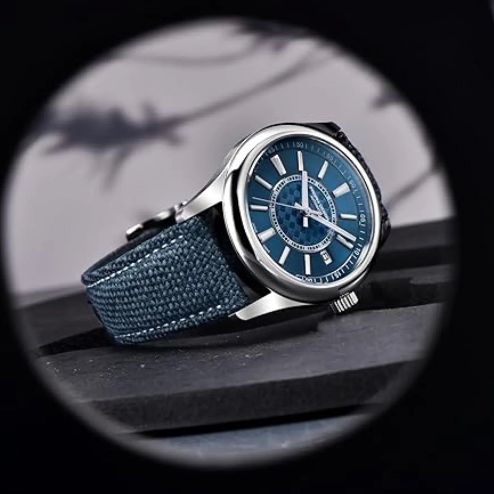 Pagani Design PD-1778 with Seiko NH35 Automatic Movemennt 40MM Sapphire Crystal Glass Braided With Leather Strap - Turquoise Blue - DREAM WATCHES