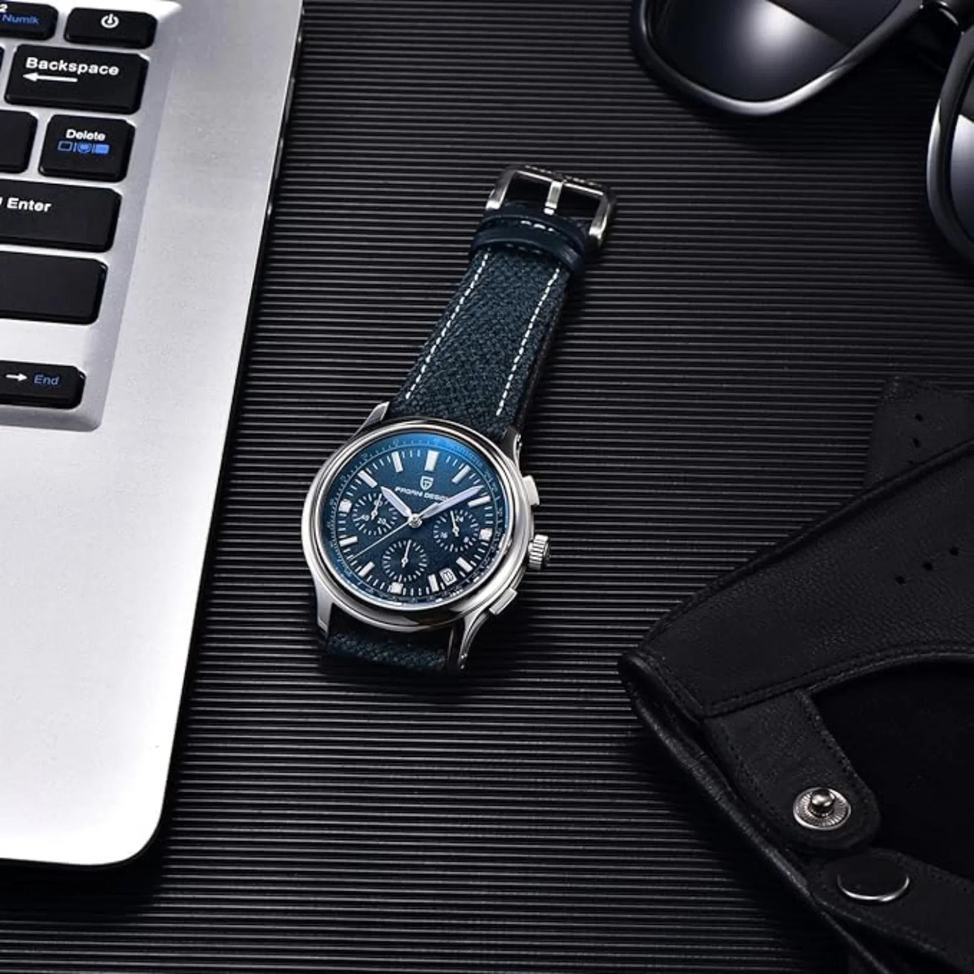 Pagani Design PD-1781 Men's Watch Japanese Movement Leather Woven Watch 100 m Waterproof Luxury Men's Quartz Watch - DREAM WATCHES