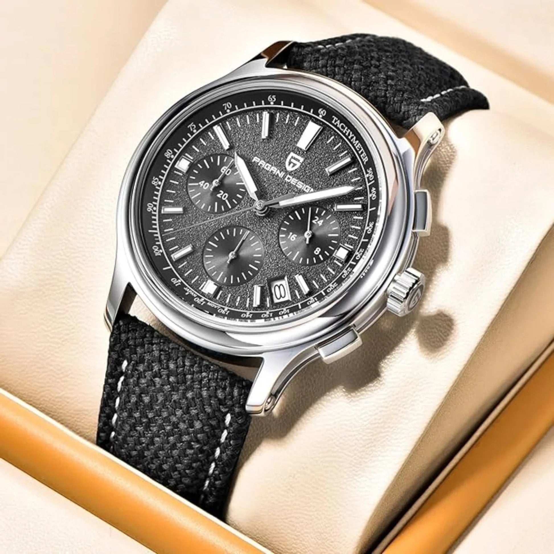Pagani Design PD-1781 Men's Watch Japanese Movement Leather Woven Watch 100 m Waterproof Luxury Men's Quartz Watch - DREAM WATCHES