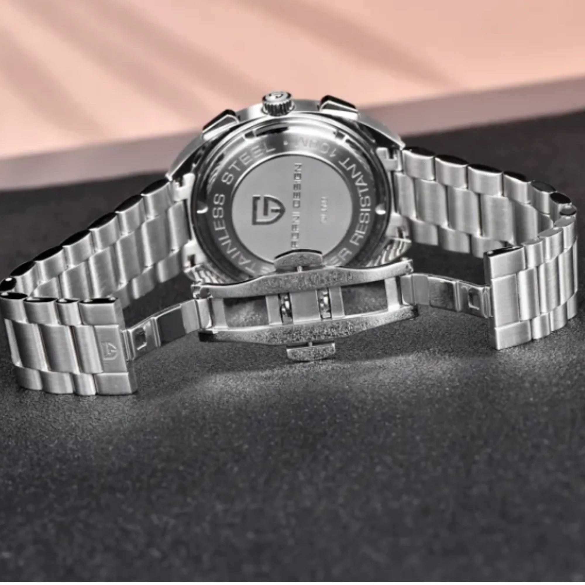 PAGANI DESIGN PD-1782 Men's Quartz Watches Chronograph Stainless Steel 40mm Sports Wrist Watch for Men - White Dial - DREAM WATCHES