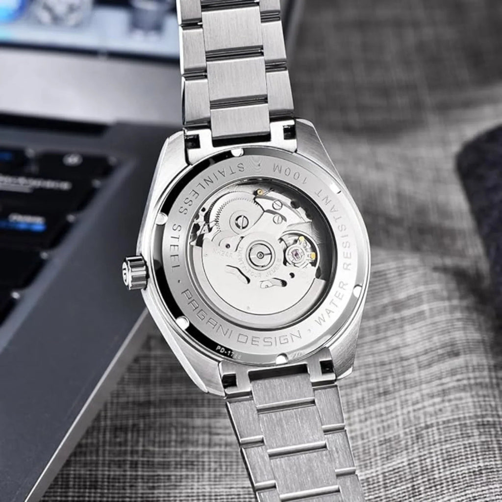 Pagani Design PD-1788 40mm Automatic GMT Stainless Steel World Timer - Sky Blue - DREAM WATCHES