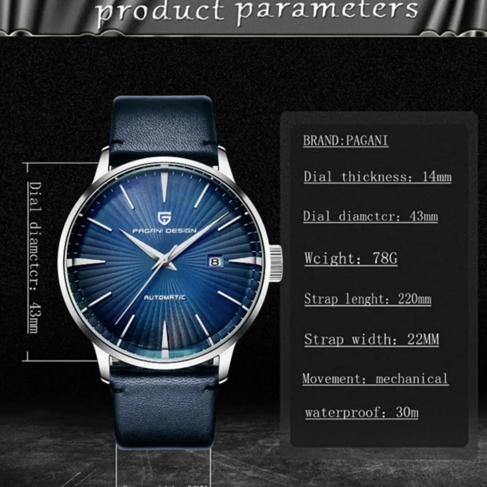 Pagani Design PD-2770 Luxury Automatic Business Watch - DREAM WATCHES