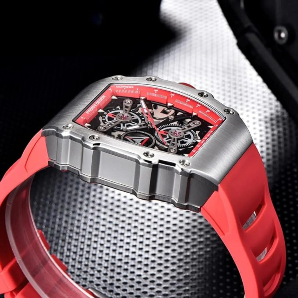 Pagani Design PD-YS011 Mens Skeleton Quartz Wristwatch YM92 Movt Watch for Men Sapphire Glass Stainless Steel Case Waterproof Clock - DREAM WATCHES