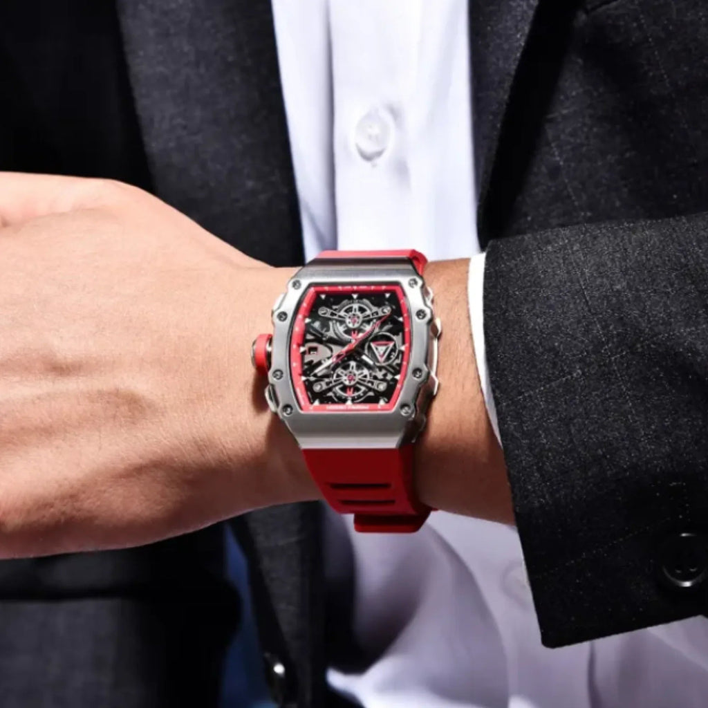 Pagani Design PD-YS011 Mens Skeleton Quartz Wristwatch YM92 Movt Watch for Men Sapphire Glass Stainless Steel Case Waterproof Clock - DREAM WATCHES