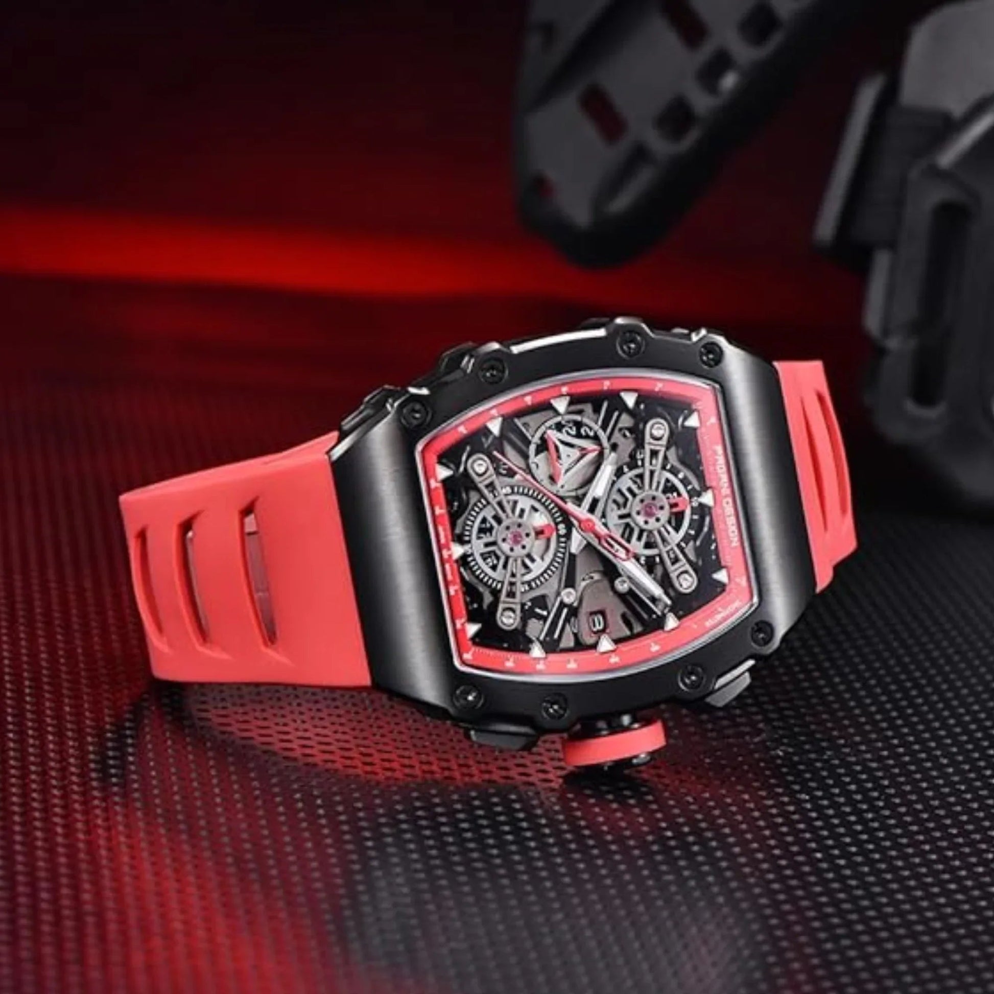 Pagani Design PD-YS011 Mens Skeleton Quartz Wristwatch YM92 Movt Watch for Men Sapphire Glass Stainless Steel Case Waterproof Clock - DREAM WATCHES