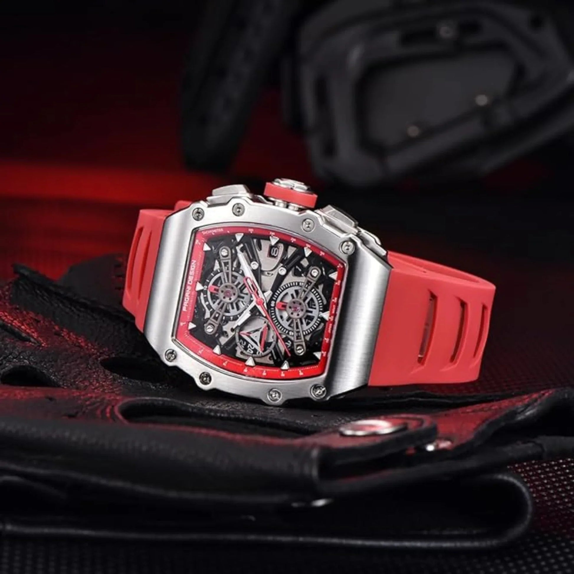 Pagani Design PD-YS011 Mens Skeleton Quartz Wristwatch YM92 Movt Watch for Men Sapphire Glass Stainless Steel Case Waterproof Clock - DREAM WATCHES