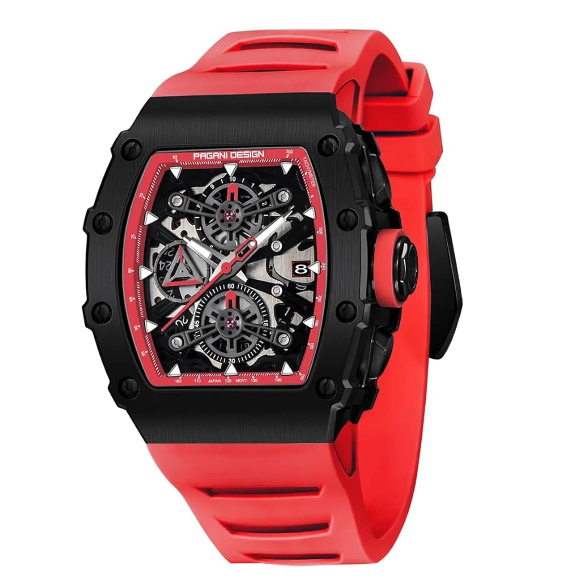 Pagani Design PD-YS011 Mens Skeleton Quartz Wristwatch YM92 Movt Watch for Men Sapphire Glass Stainless Steel Case Waterproof Clock - DREAM WATCHES