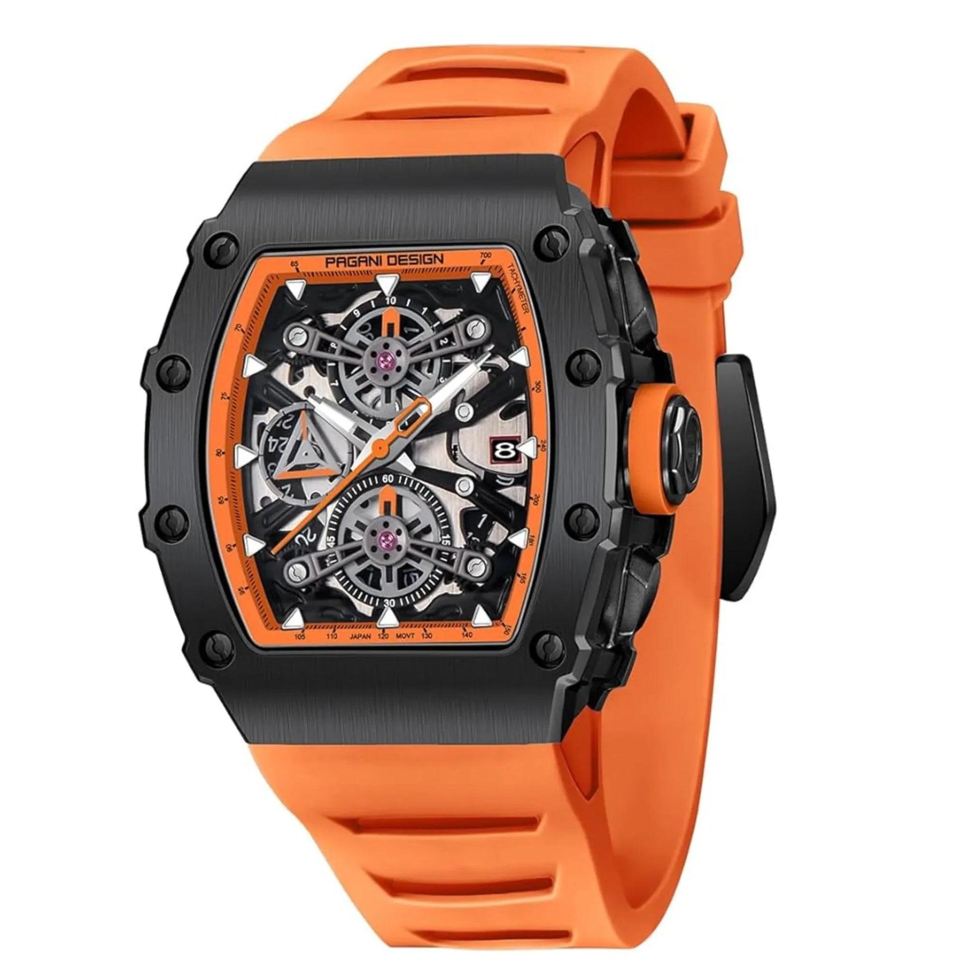 Pagani Design PD-YS011 Mens Skeleton Quartz Wristwatch YM92 Movt Watch for Men Sapphire Glass Stainless Steel Case Waterproof Clock - DREAM WATCHES