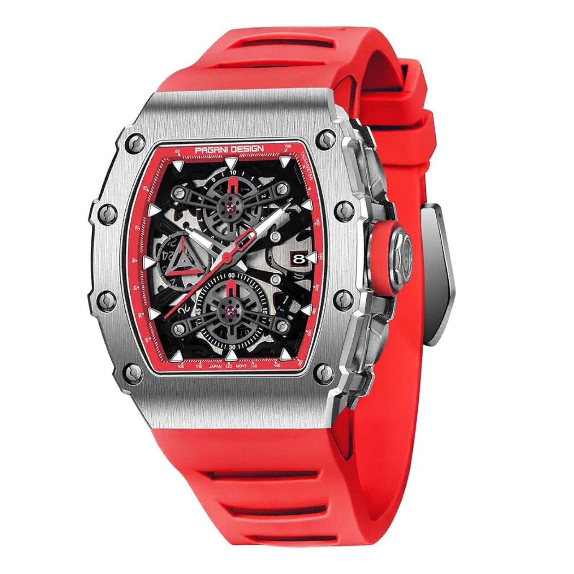 Pagani Design PD-YS011 Mens Skeleton Quartz Wristwatch YM92 Movt Watch for Men Sapphire Glass Stainless Steel Case Waterproof Clock - DREAM WATCHES