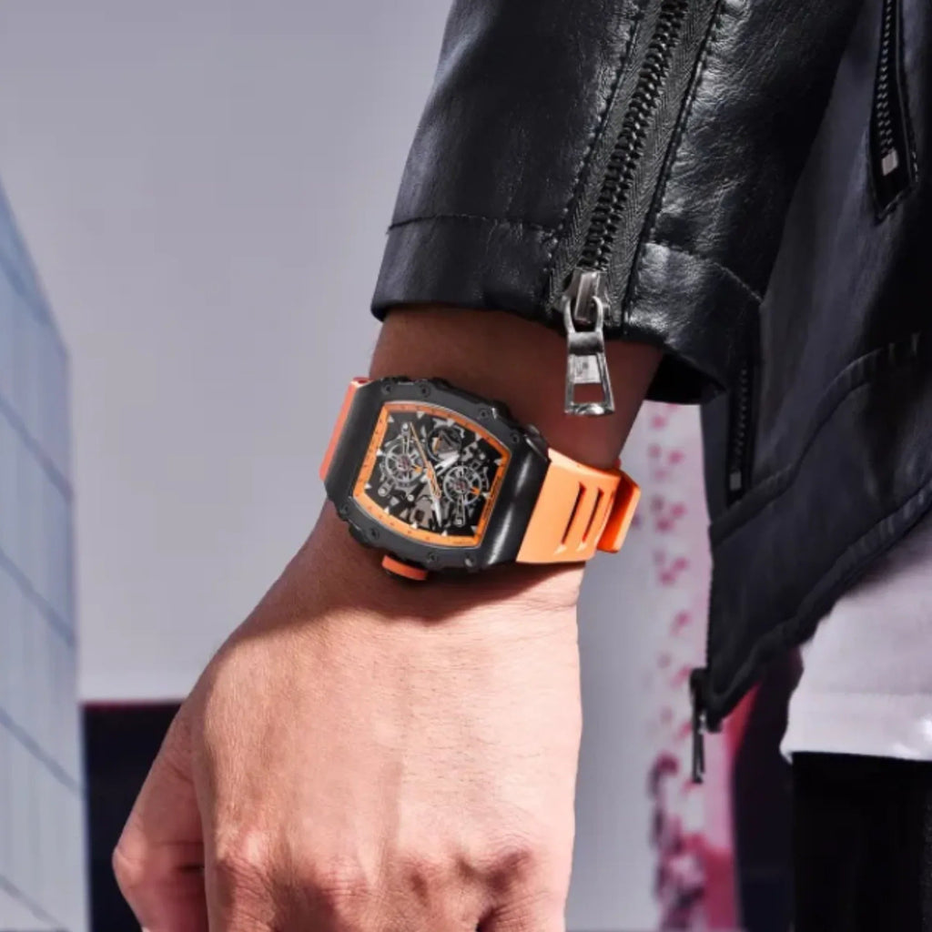 Pagani Design PD-YS011 Mens Skeleton Quartz Wristwatch YM92 Movt Watch for Men Sapphire Glass Stainless Steel Case Waterproof Clock - DREAM WATCHES