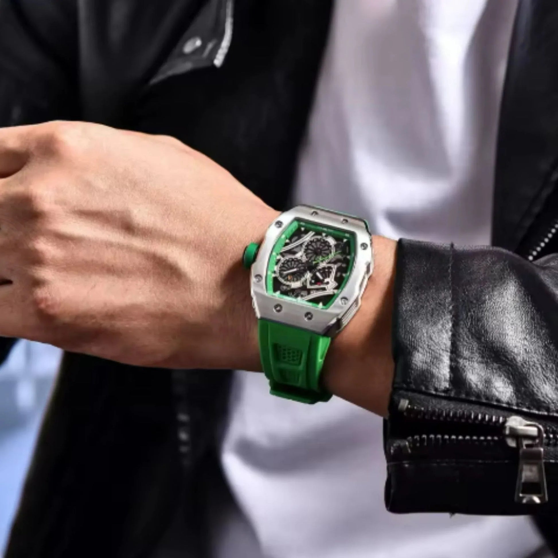 Pagani Design PD-YS012 Tonneau Watch Men's 41MM 50M Waterproof Fashion Quartz Japan VH88 Quartz Watch Fashion Sapphire Crystal Stainless Steel Luminous Business Watch - DREAM WATCHES