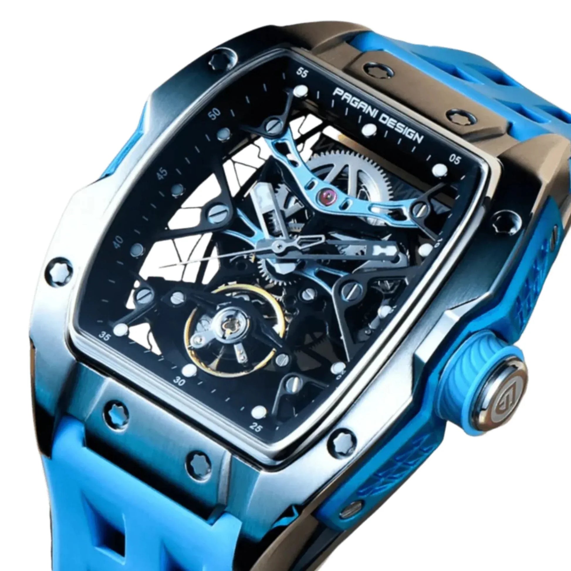 Pagani Design PD-YS018 Tonneau Mechanical Watch Men's 42MM 50M Waterproof Automatic Mechanical Watch - DREAM WATCHES