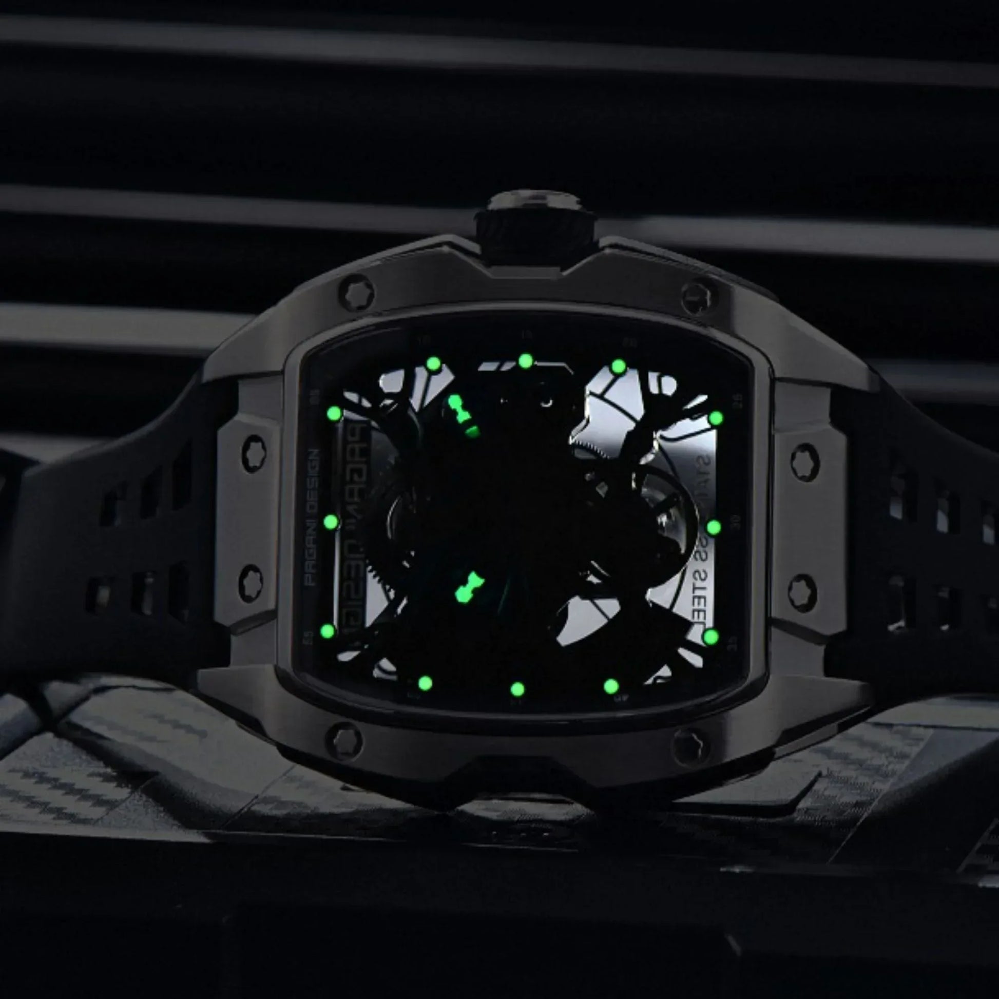Pagani Design PD-YS018 Tonneau Mechanical Watch Men's 42MM 50M Waterproof Automatic Mechanical Watch - DREAM WATCHES