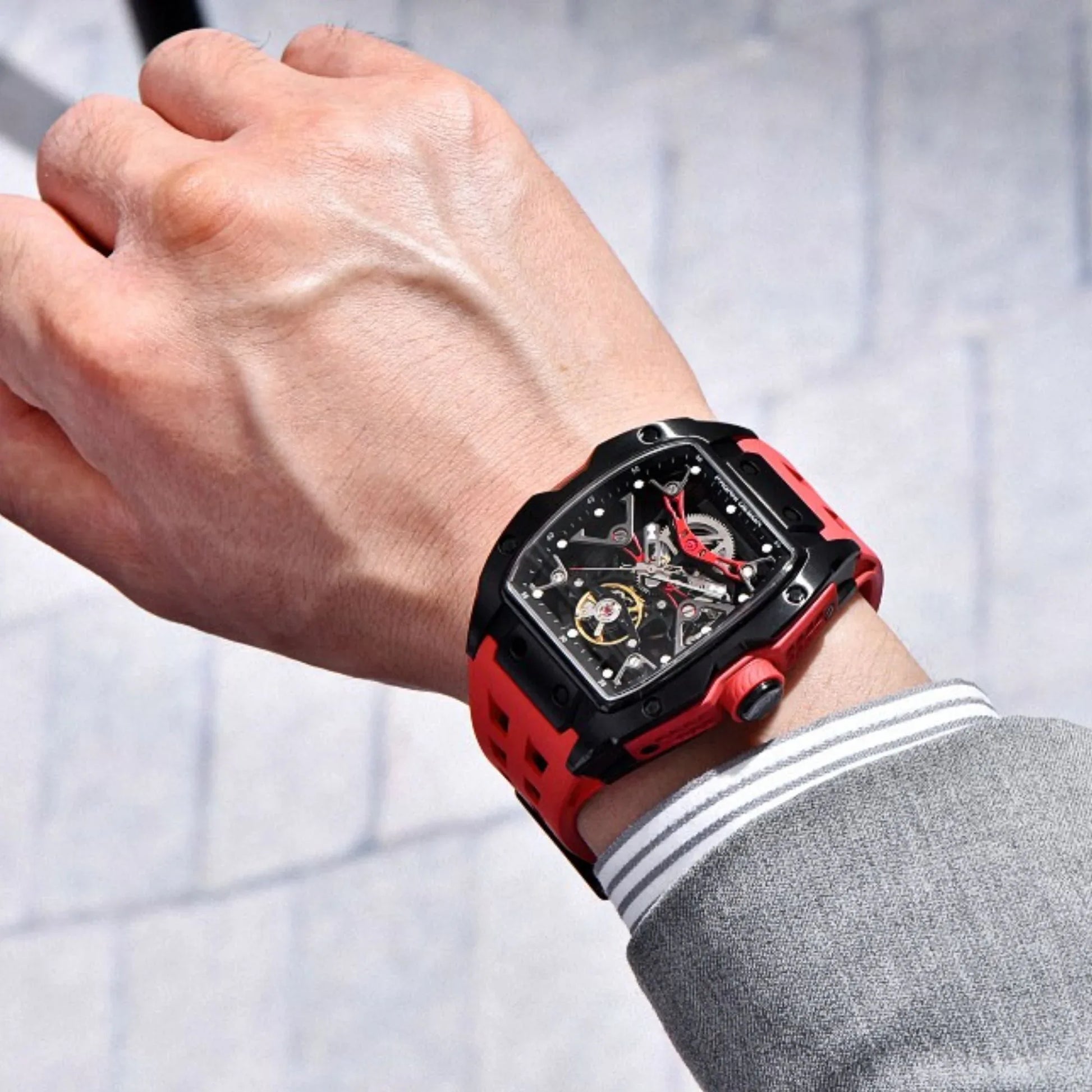 Pagani Design PD-YS018 Tonneau Mechanical Watch Men's 42MM 50M Waterproof Automatic Mechanical Watch - DREAM WATCHES