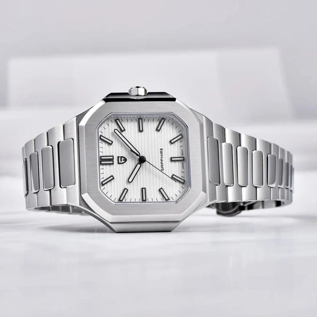 PAGANI DESIGN PD-YS019 Men's 37MM Stainless Steel Sports Waterproof Business Wrist Watch with Seiko VH31 Sweep Seconds - Cubitus - DREAM WATCHES