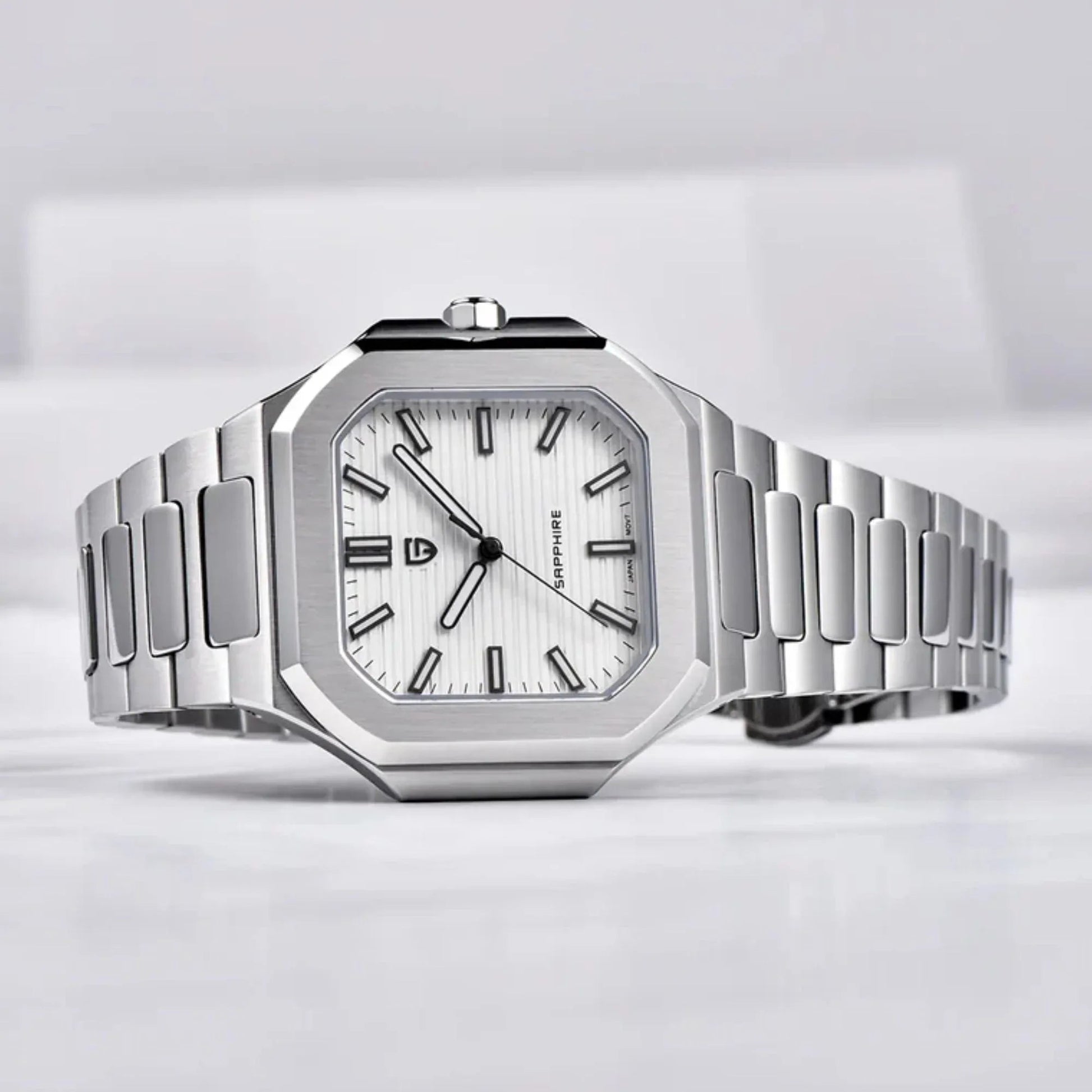 PAGANI DESIGN PD-YS019 Men's 37MM Stainless Steel Sports Waterproof Business Wrist Watch with Seiko VH31 Sweep Seconds - Cubitus - DREAM WATCHES