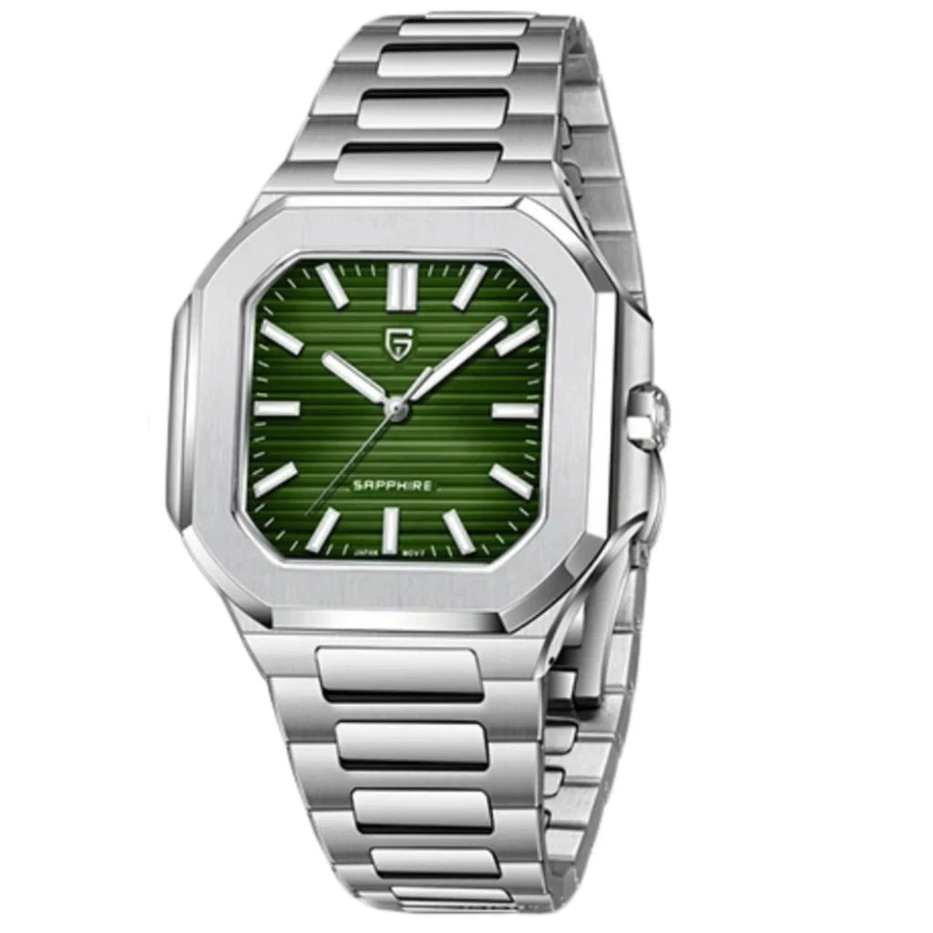 PAGANI DESIGN PD-YS019 Men's 37MM Stainless Steel Sports Waterproof Business Wrist Watch with Seiko VH31 Sweep Seconds - Cubitus - DREAM WATCHES