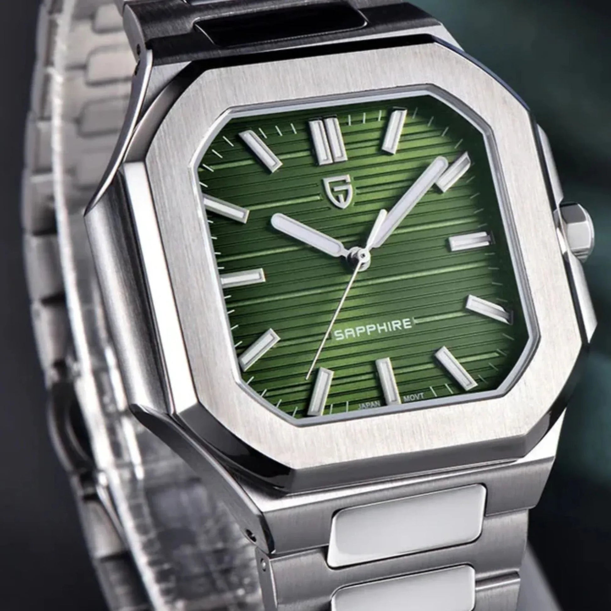 PAGANI DESIGN PD-YS019 Men's 37MM Stainless Steel Sports Waterproof Business Wrist Watch with Seiko VH31 Sweep Seconds - Cubitus - DREAM WATCHES