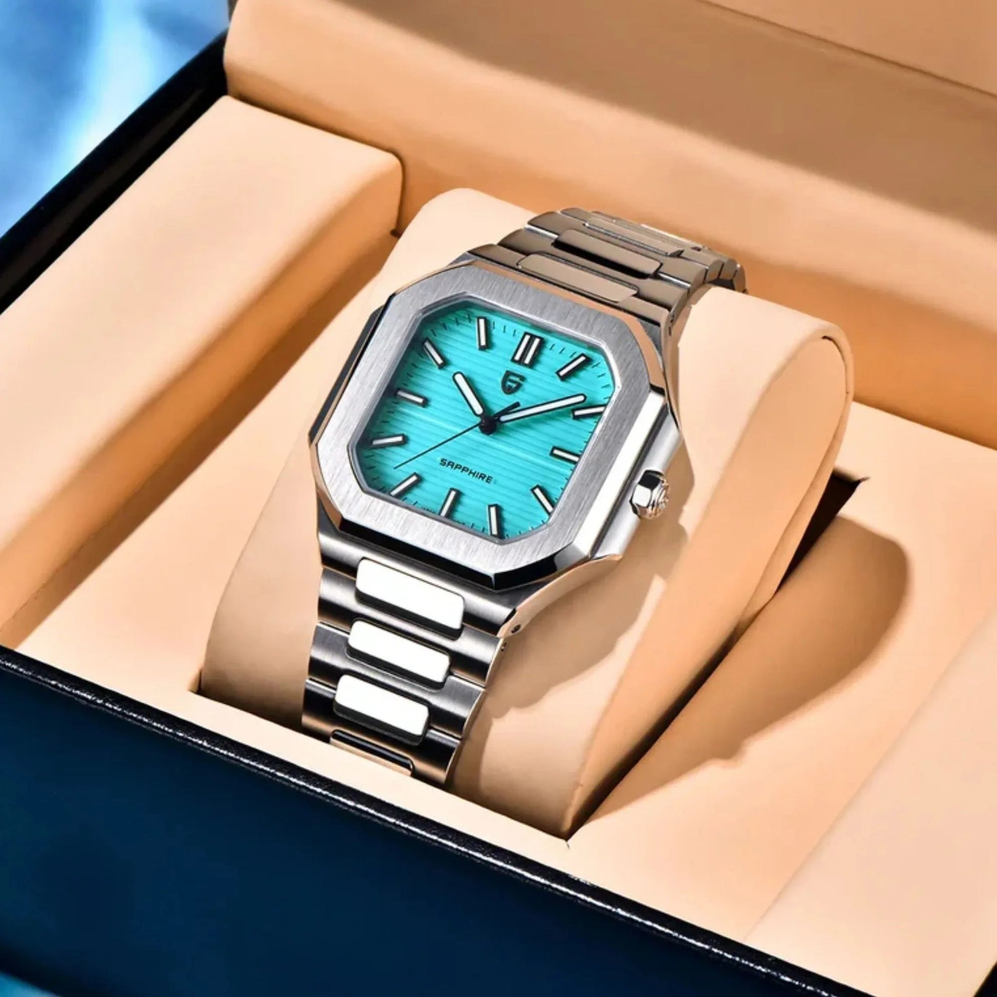 PAGANI DESIGN PD-YS019 Men's 37MM Stainless Steel Sports Waterproof Business Wrist Watch with Seiko VH31 Sweep Seconds - Cubitus - DREAM WATCHES