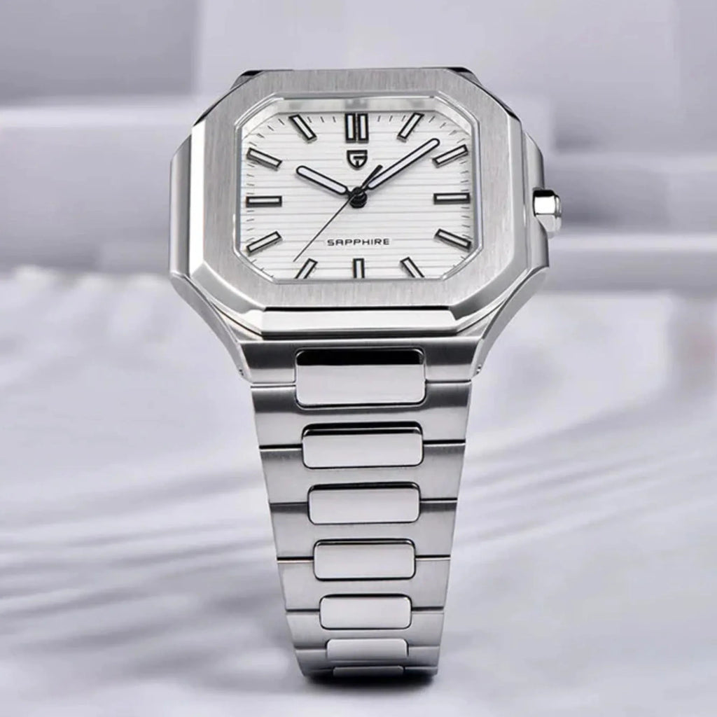PAGANI DESIGN PD-YS019 Men's 37MM Stainless Steel Sports Waterproof Business Wrist Watch with Seiko VH31 Sweep Seconds - Cubitus - DREAM WATCHES