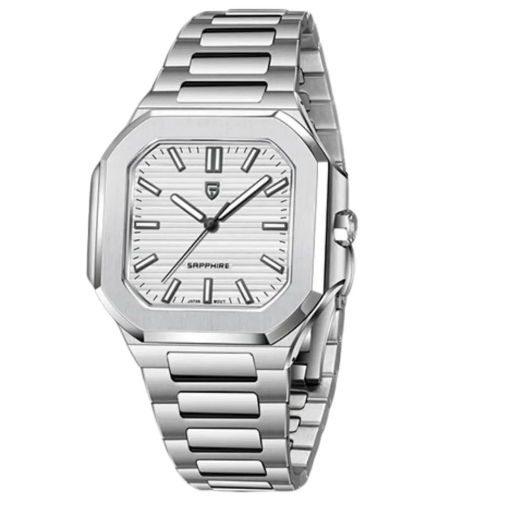 PAGANI DESIGN PD-YS019 Men's 37MM Stainless Steel Sports Waterproof Business Wrist Watch with Seiko VH31 Sweep Seconds - Cubitus - DREAM WATCHES