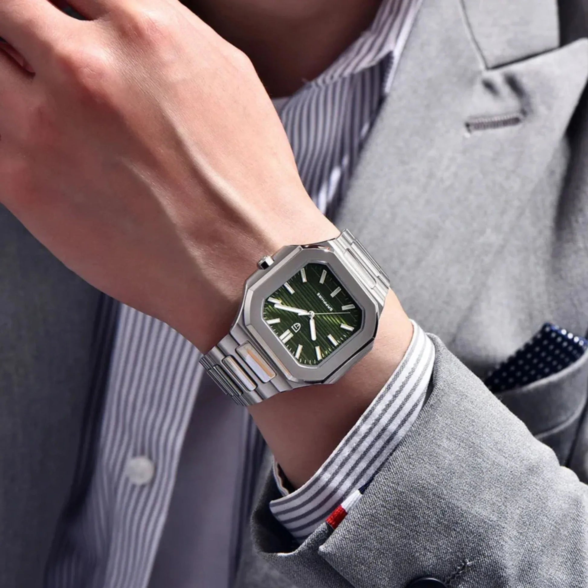 PAGANI DESIGN PD-YS019 Men's 37MM Stainless Steel Sports Waterproof Business Wrist Watch with Seiko VH31 Sweep Seconds - Cubitus - DREAM WATCHES