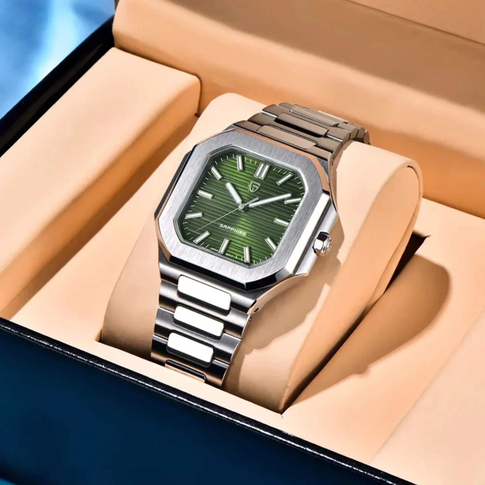 PAGANI DESIGN PD-YS019 Men's 37MM Stainless Steel Sports Waterproof Business Wrist Watch with Seiko VH31 Sweep Seconds - Cubitus - DREAM WATCHES