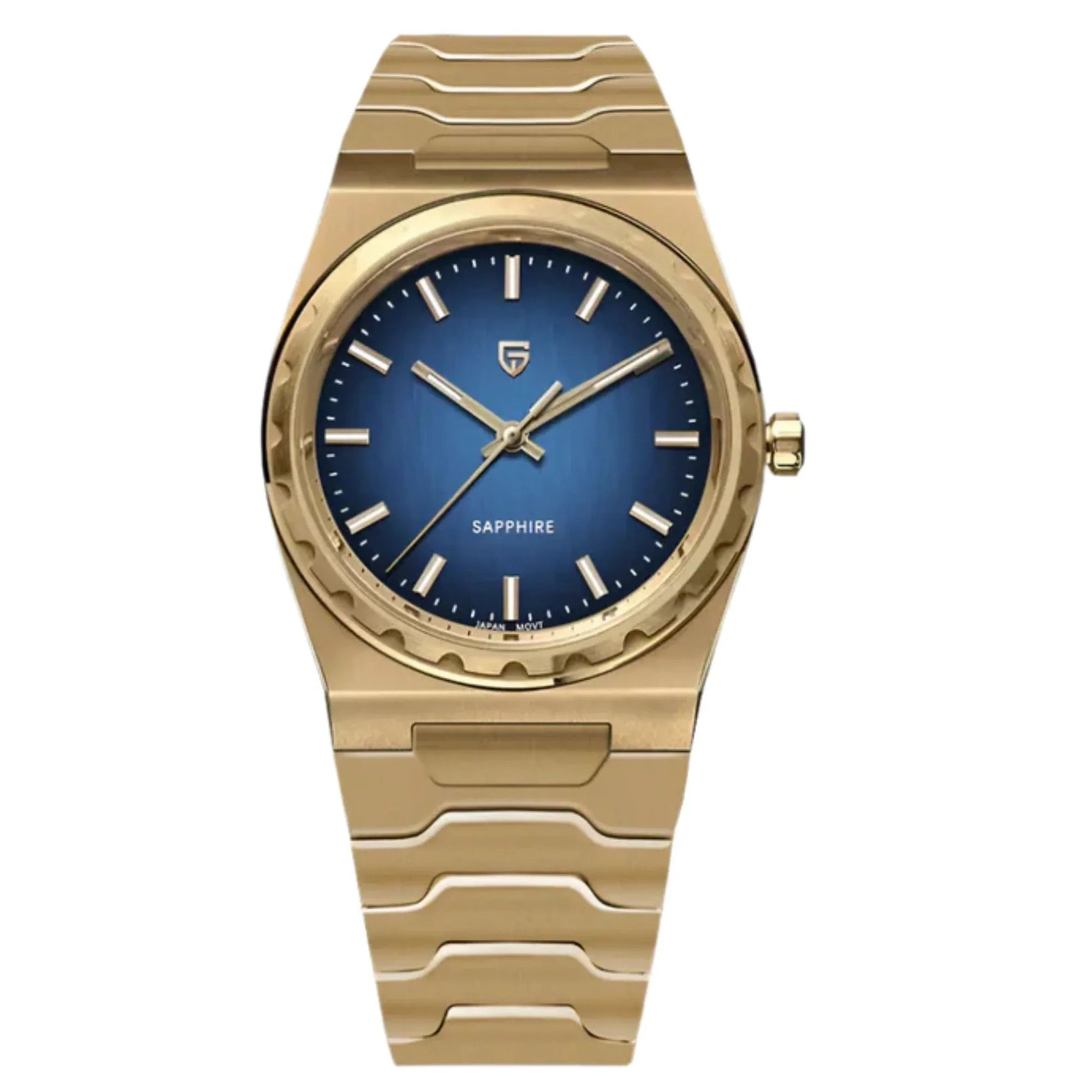 Pagani Design PD-YS020 Blue Dial Sapphire Crystal 37MM, Seiko VJ21 Quartz Movement - DREAM WATCHES