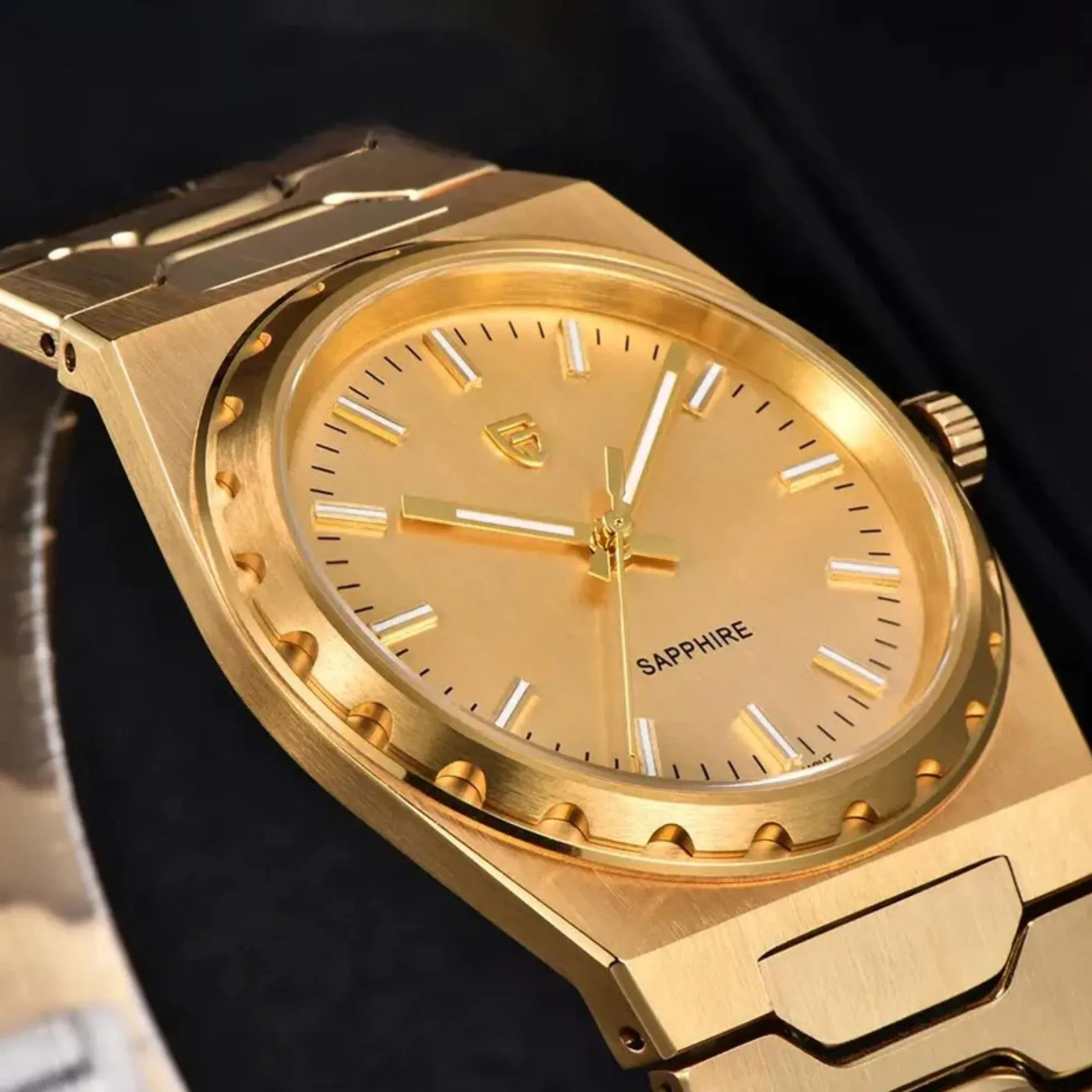 Pagani Design PD-YS020 Blue Dial Sapphire Crystal 37MM, Seiko VJ21 Quartz Movement - DREAM WATCHES