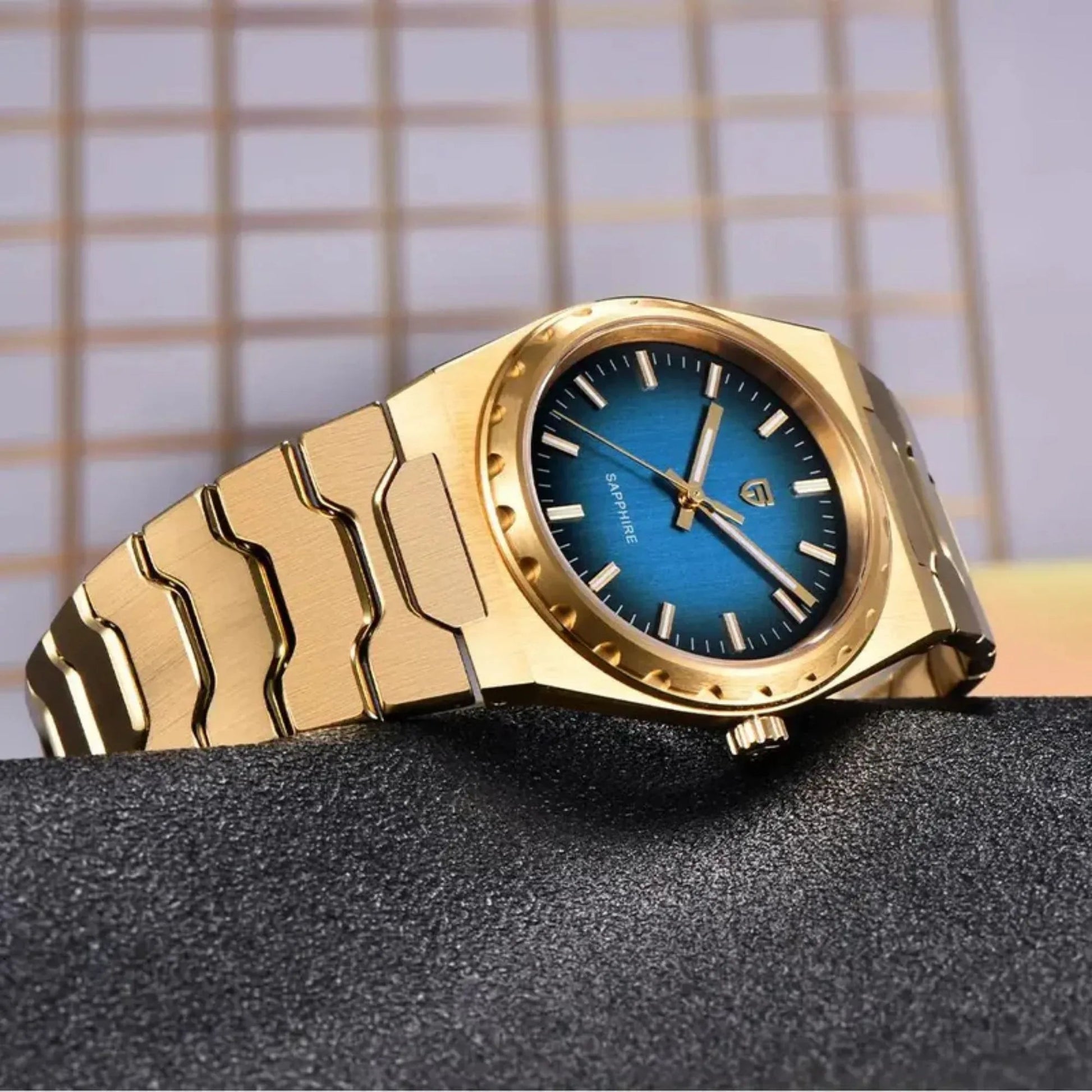 Pagani Design PD-YS020 Blue Dial Sapphire Crystal 37MM, Seiko VJ21 Quartz Movement - DREAM WATCHES