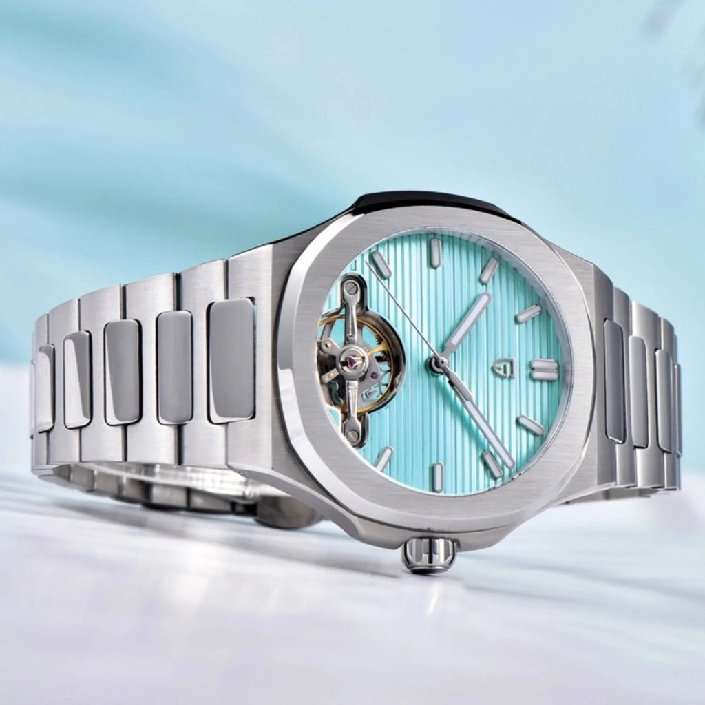 PAGANI DESIGN PD-YS025 Automatic Stainless Steel Sapphire Glass Wristwatch with open Balance Wheel - DREAM WATCHES