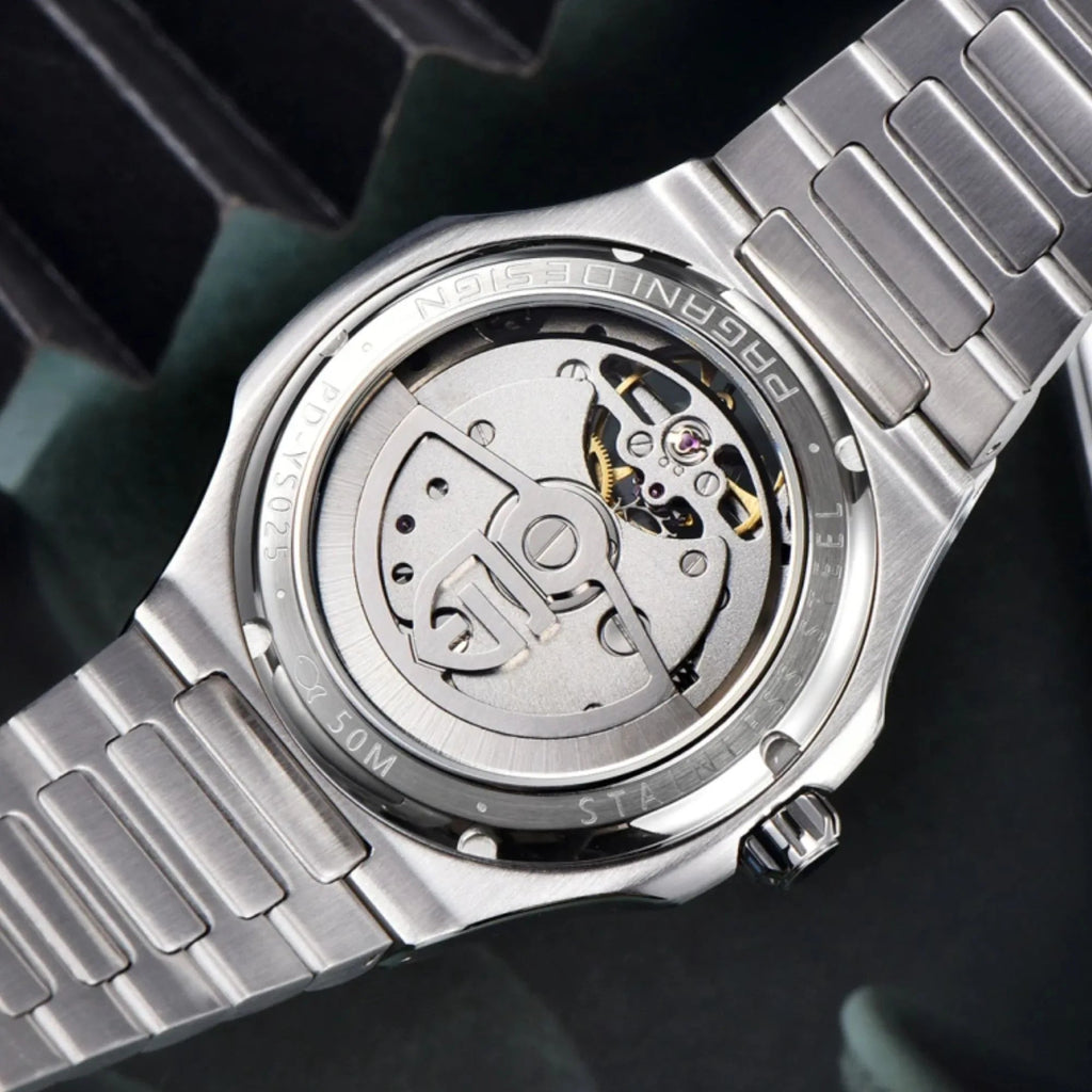PAGANI DESIGN PD-YS025 Automatic Stainless Steel Sapphire Glass Wristwatch with open Balance Wheel - DREAM WATCHES