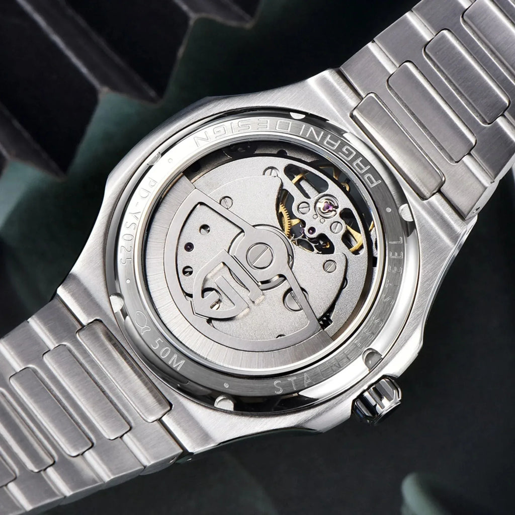 PAGANI DESIGN PD-YS025 Automatic Stainless Steel Sapphire Glass Wristwatch with open Balance Wheel - DREAM WATCHES