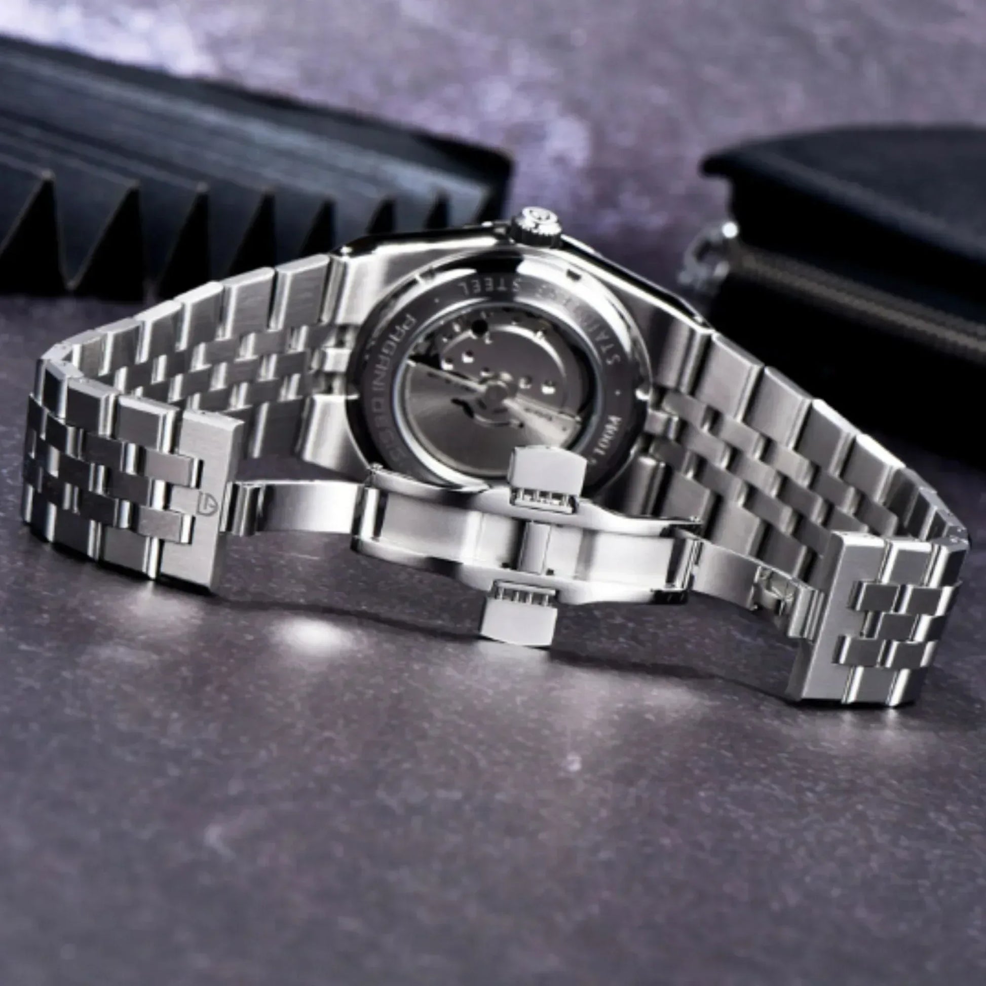 PAGANI DESIGN PD-YS027 New Men's Automatic Watch Stainless Steel Mechanical Waterproof Wrist Watch for Men, Synthetic Sapphire Dial Glass - DREAM WATCHES