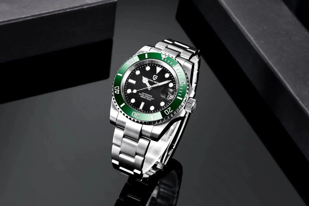 Pagani Design Waterproof Mechanical Automatic Watch Stainless Steel Men's 40MM Watch Submariner (Kermit) with Jubilee Bracelet - DREAM WATCHES